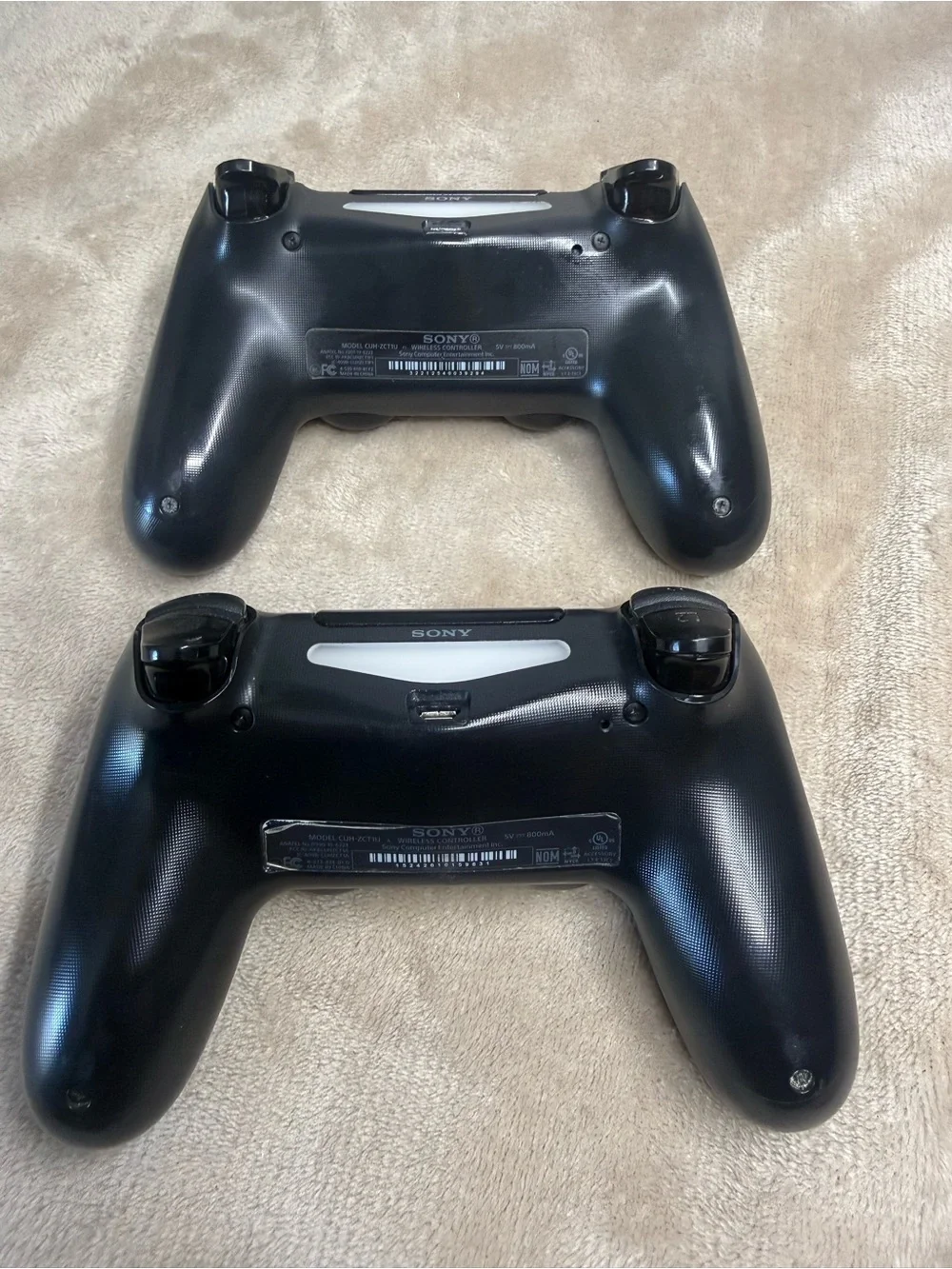 Sony PlayStation Black DualShock 4 Wireless Controllers - Black